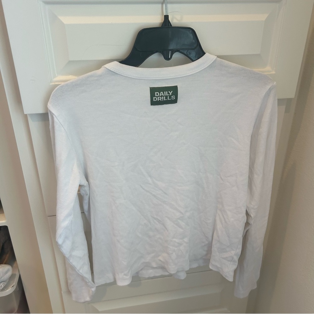 Daily Drills White Long Sleeve Women's Top